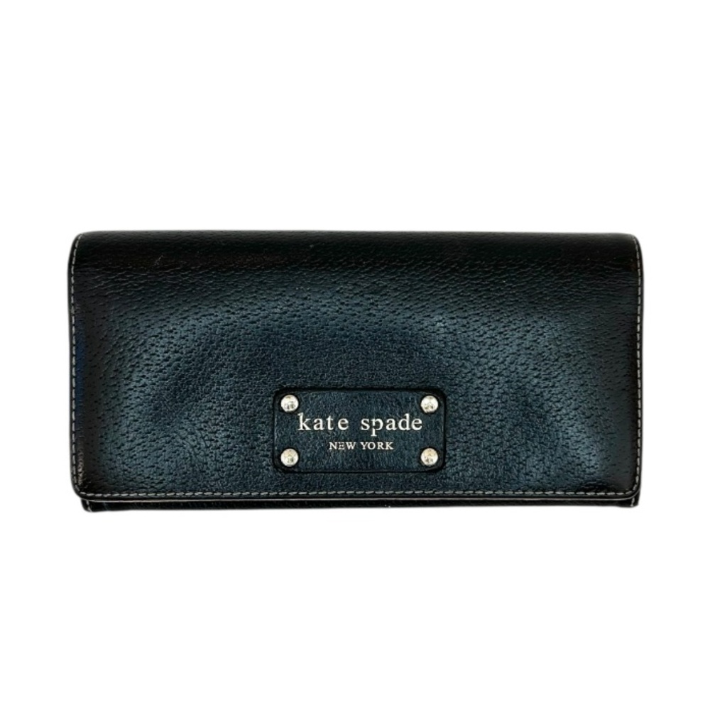 Kate Spade Black Pebbled Leather Wallet